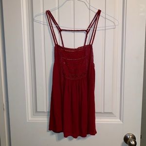 Summery red tank